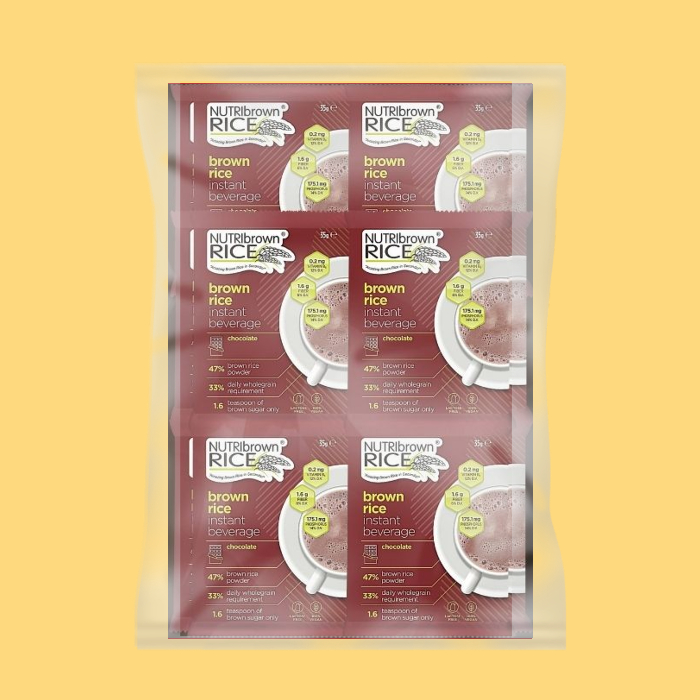 NutriBrownRice®️ Chocolate Fiber Drink 30 sachets ecobag