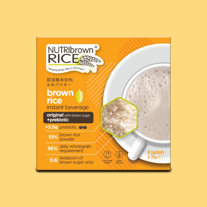 NutriBrownRice®️ Original Low Brown Sugar with Prebiotic Energy Drink